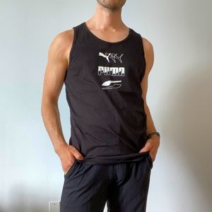 Brand New Black Puma tank top